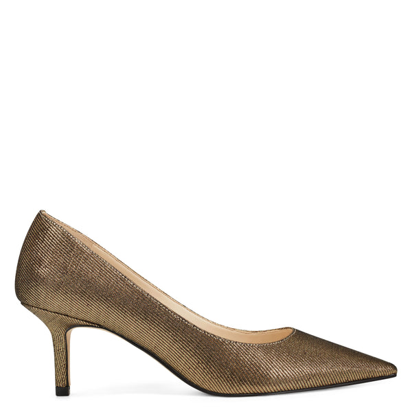 nine west gold pumps