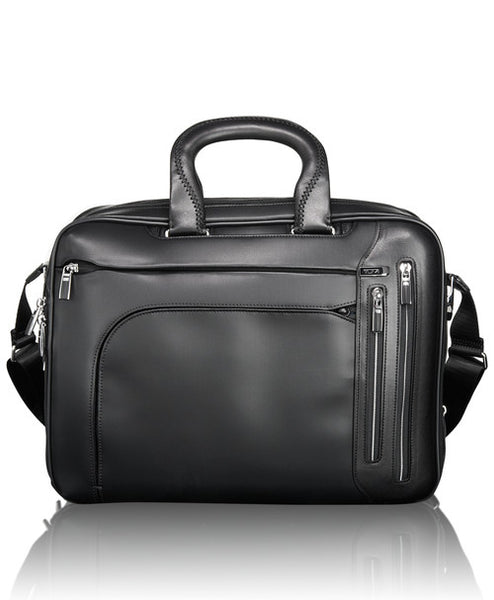 TUMI Arrivé TPass Kennedy Deluxe Leather Brief – Luggage Online