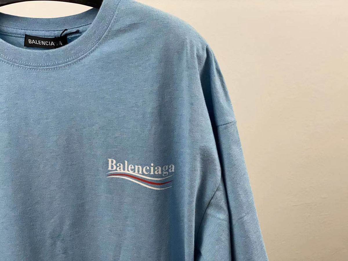 balenciaga campaign tee blue