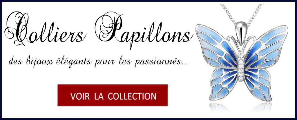Collier Papillon Argent - Rêve de Papillon