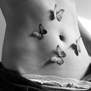 Tatouage Papillon 3D Ventre - Rêve de Papillon