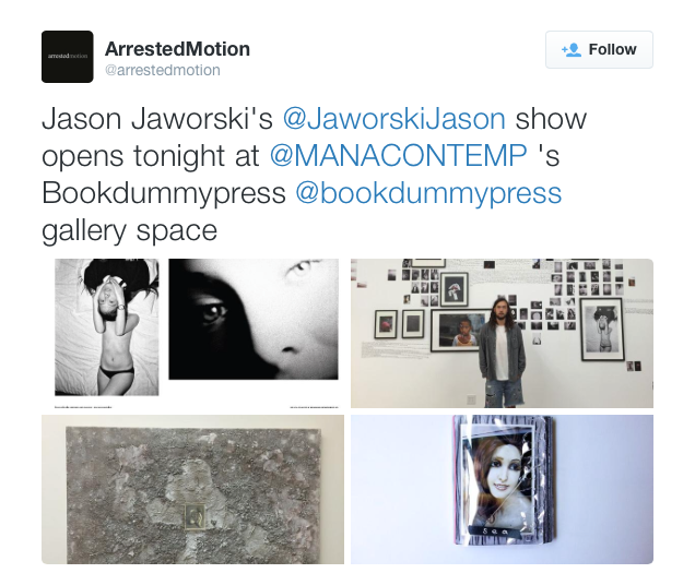 Jason Jaworski Solo Show Bookdummypress Arrested Motion Thinking Of You