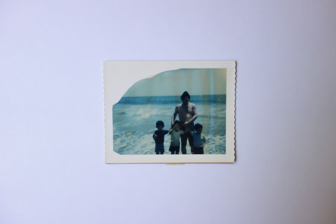 Found Polaroid Photo of family at beach from New York, NY - Collection of Jason Jaworski / SSK Press.