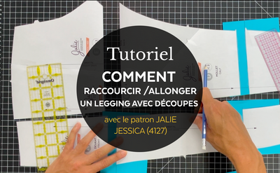 4127 / Comment allonger ou raccourcir un legging avec découpes / Tutoriel Vidéo