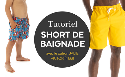 4133 / Short de baignade Victor / Tutoriel vidéo