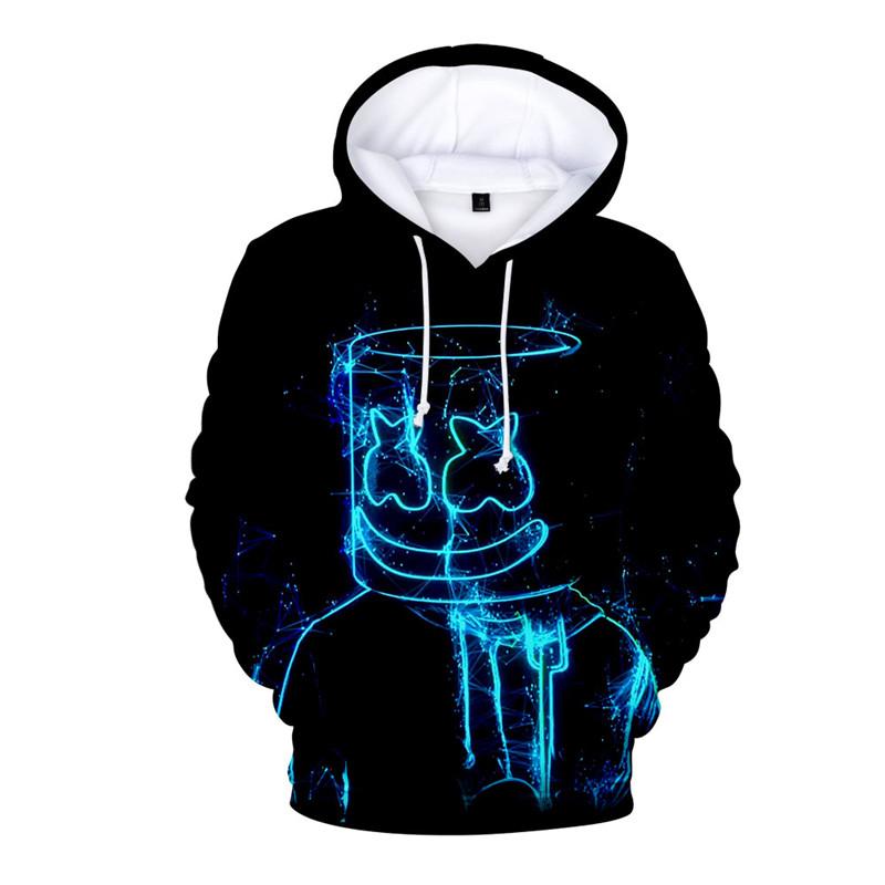 marshmello face hoodie