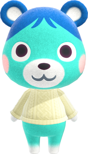 animal crossing bluebear plush