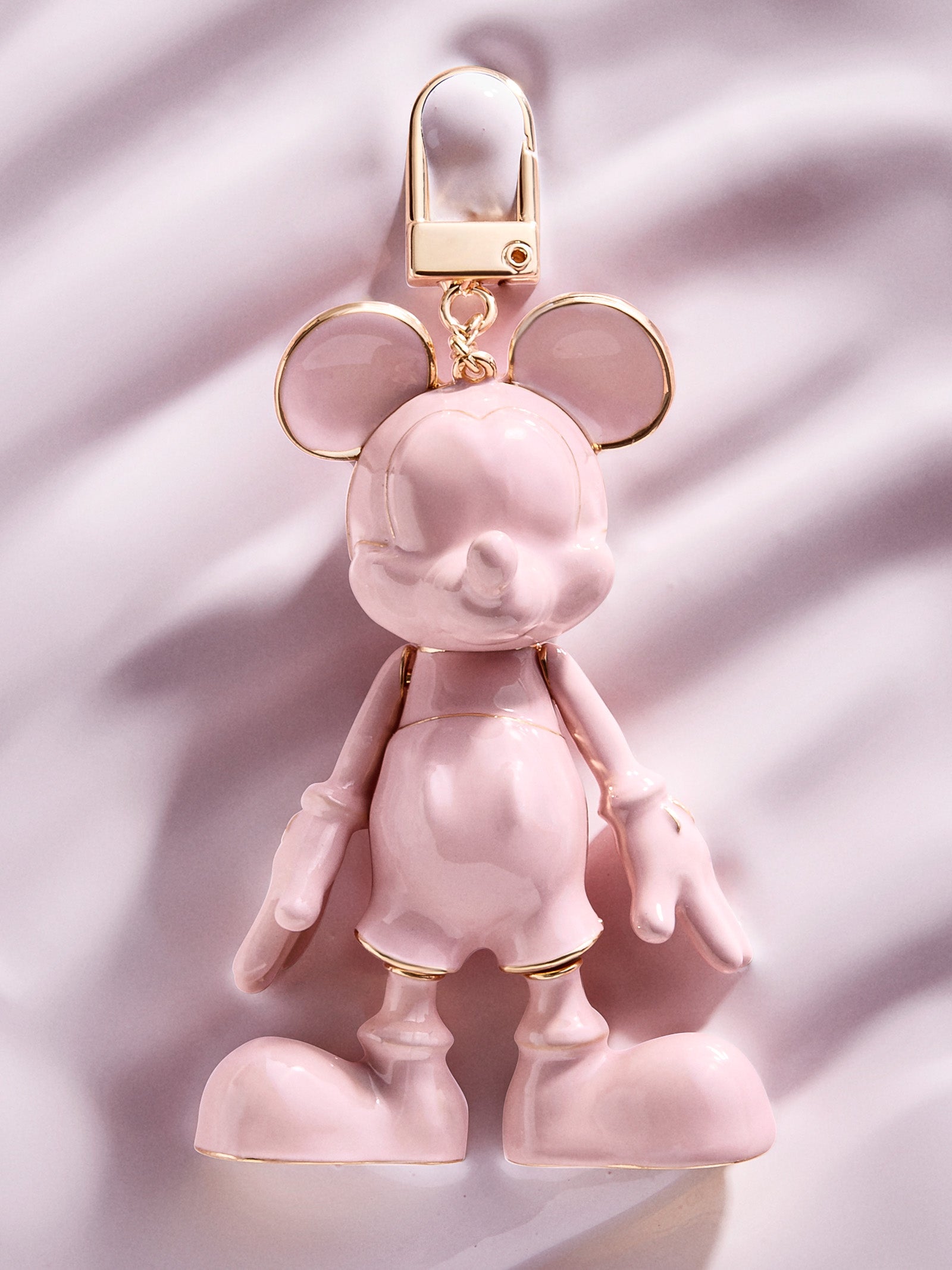 Mickey Mouse Disney Bag Charm: Pink Enamel