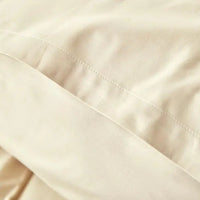 PURE ERA Flat Top Sheet Only 100% Long Staple Cotton Super Soft Comfy Breathable(1-Pack, Queen, Light Yellow)