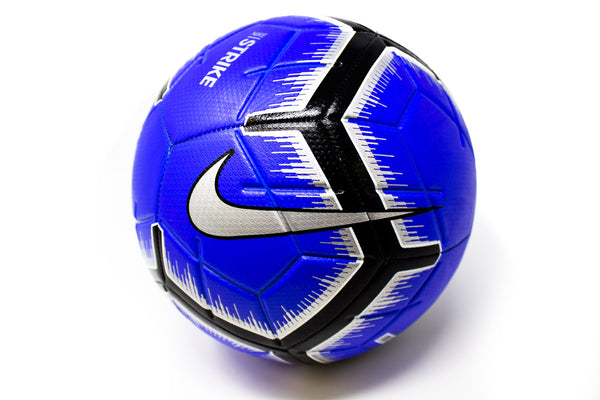 nike strike soccer ball blue