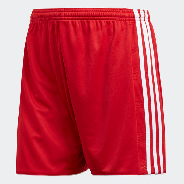 red adidas soccer shorts