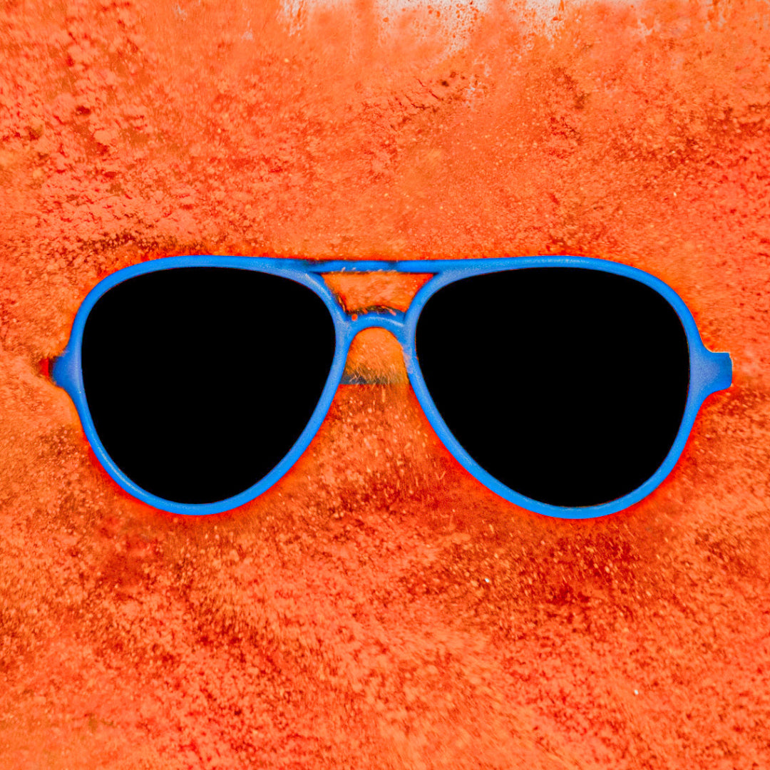 naaimachine kroon attribuut Baby zonnebril & kinderzonnebril 0-3 jaar - Piloten zonnebril The Blue  Ocean met bandje - elastiek - Goodcha