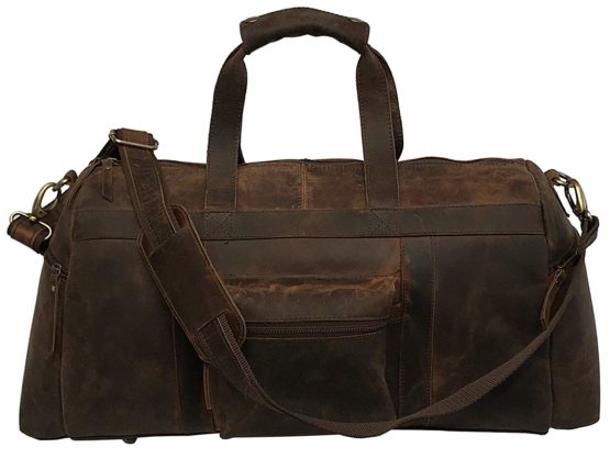 leather gym holdall