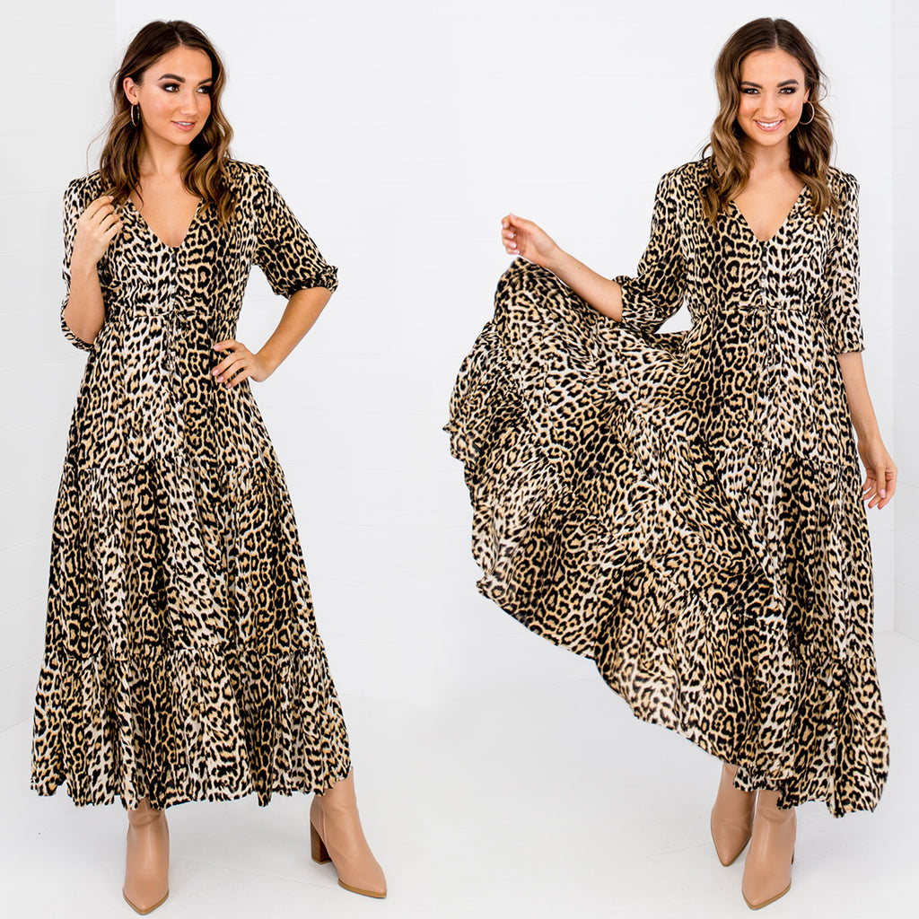 how to wear a leopard print dress