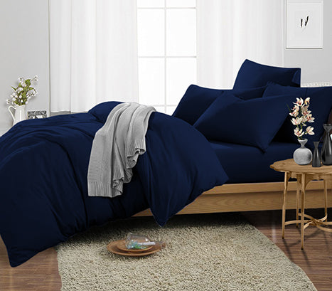 Navy blue duvet cover