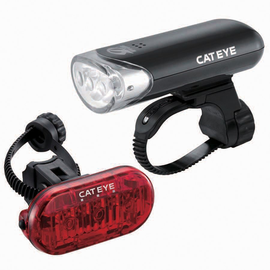 cateye el135 and orb black rear bike light set