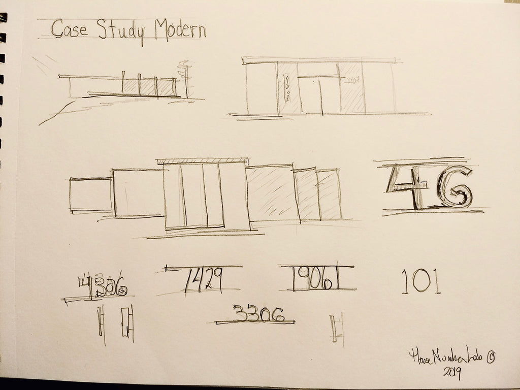 HNL Drawings for Case Study Modern House Number