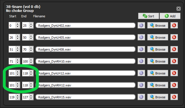 Beat Buddy kit velocity settings