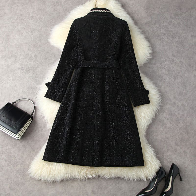 manteau noir femme chaud