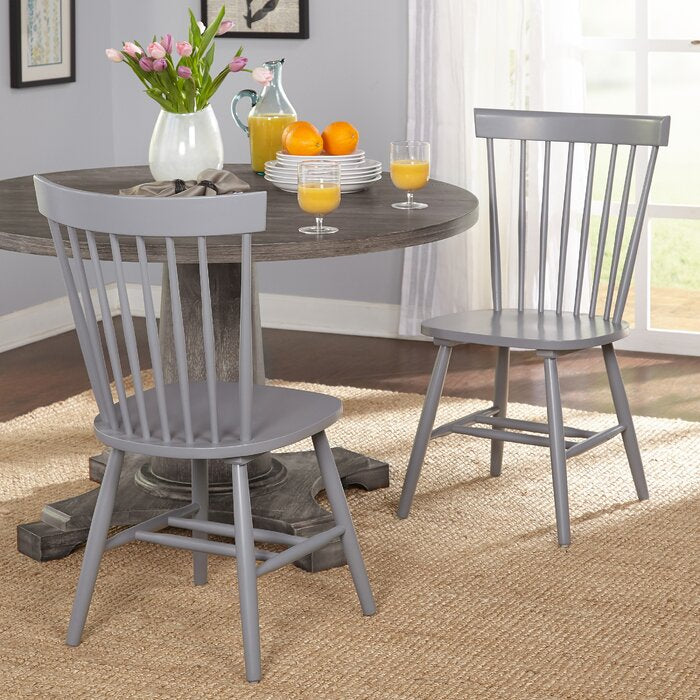 roudebush solid wood dining chair beachcrest home