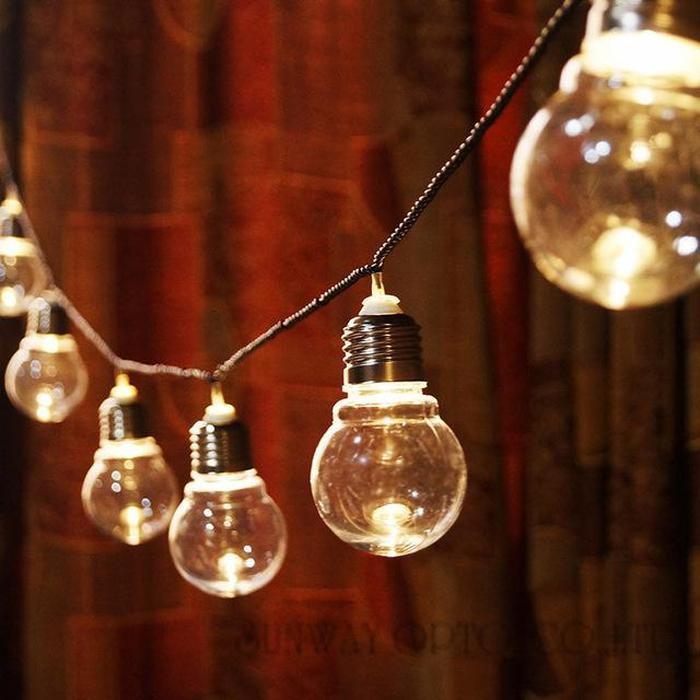 mini globe string lights