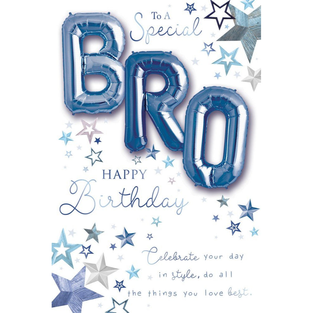 To a Special Bro Happy Birthday Balloon Boutique Greeting Card ...