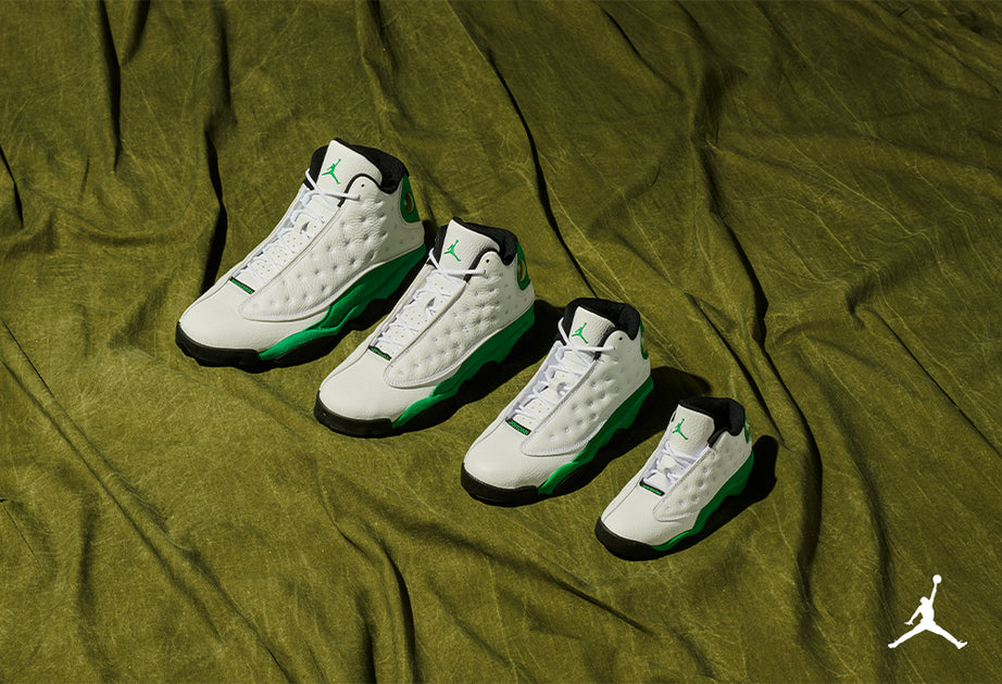 jordan 13 lucky green kids