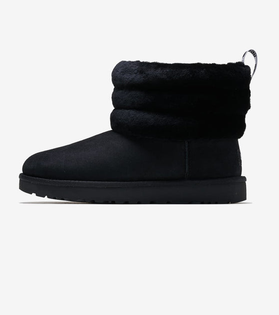 ugg fluff mini quilted noir