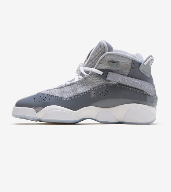 6 rings jordans grey