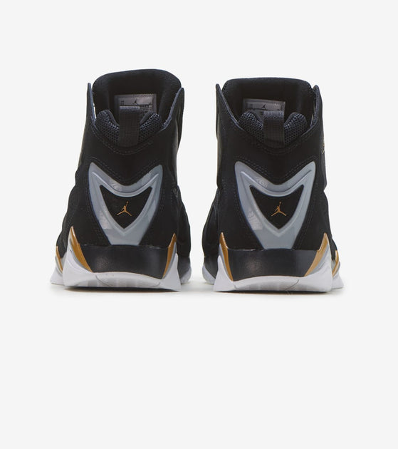 jordan true flight black and gold mens