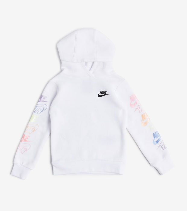 girls white nike hoodie