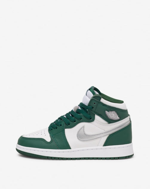 green and white jordan 1 grade school