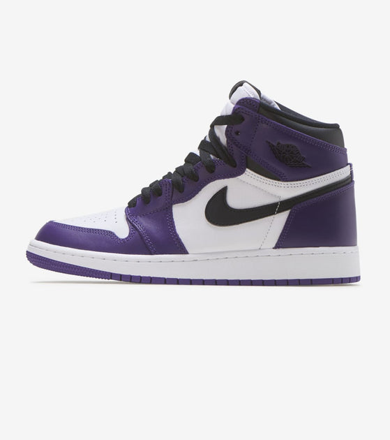 jordan 1 court purple grade school