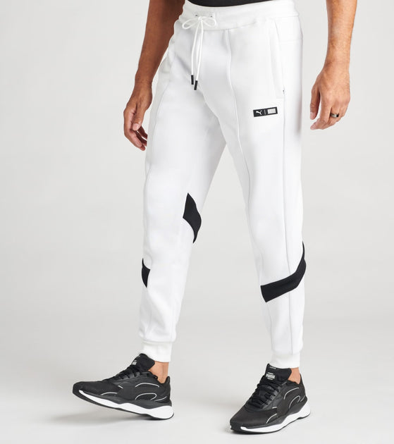 puma white joggers