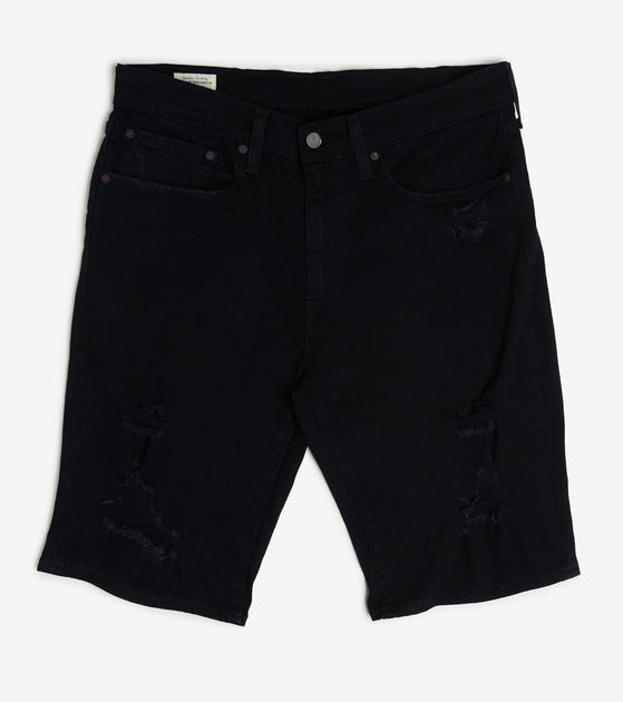 levis 502 shorts black