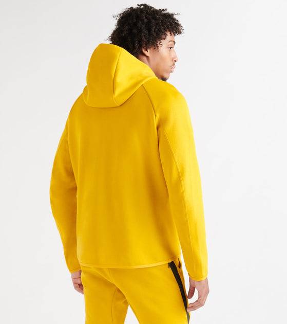 yellow nike tech fleece hoodie