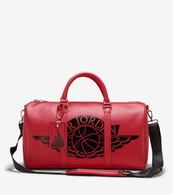 jordan duffle bag leather