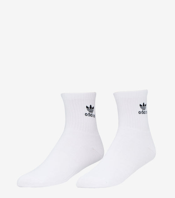 Adidas Accessories Trefoil Quarter Socks 6 Pack (White) - BH6436-997 |  Jimmy Jazz