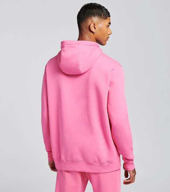 nike club pullover hoodie pink