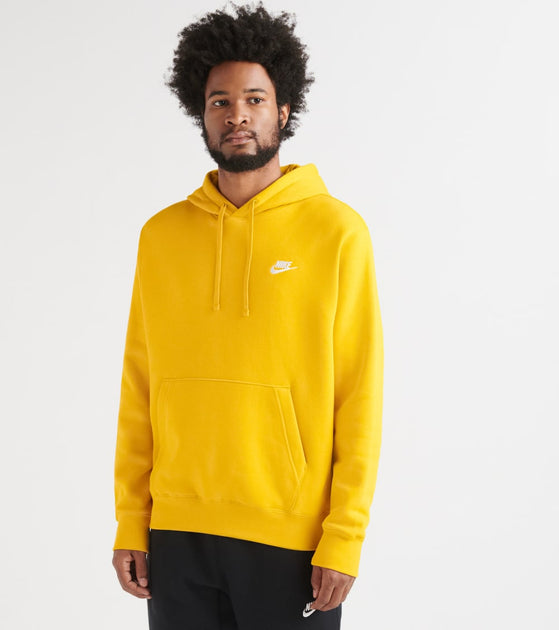yellow nike pullover hoodie