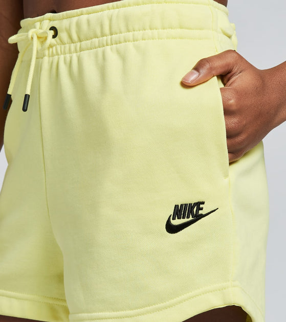 nike essential shorts yellow