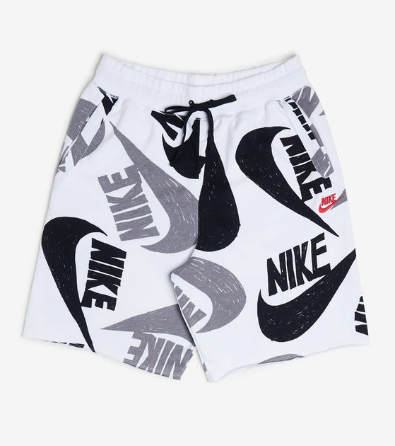 women's nike sportswear allover print woven shorts