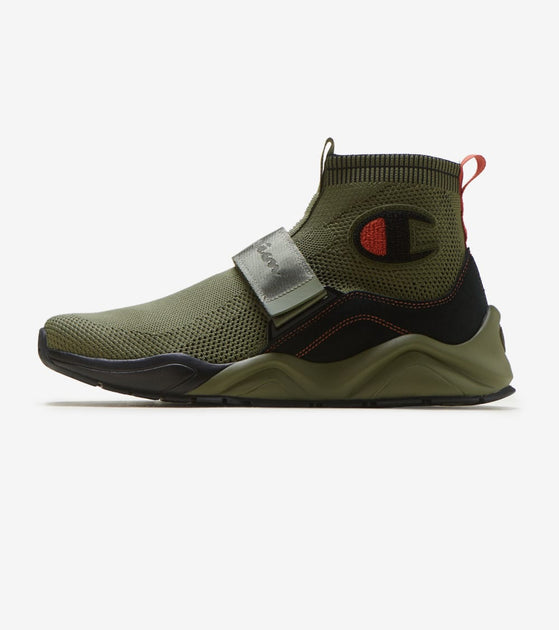 olive green champion sneakers