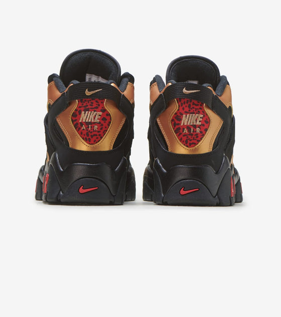 nike barrage red gold