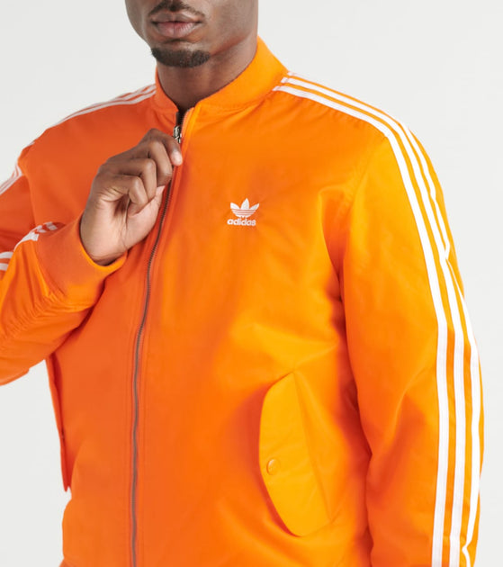 orange adidas bomber jacket