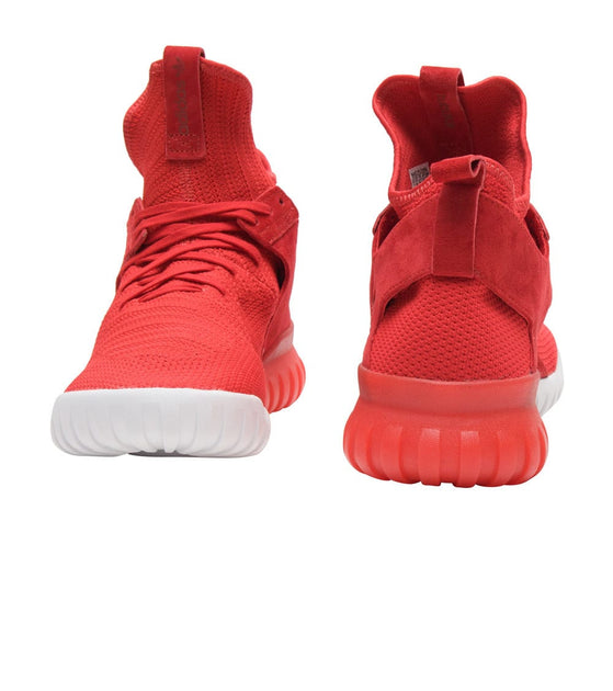 tubular x primeknit shoes red