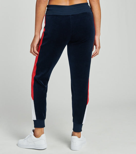 tommy hilfiger velour joggers