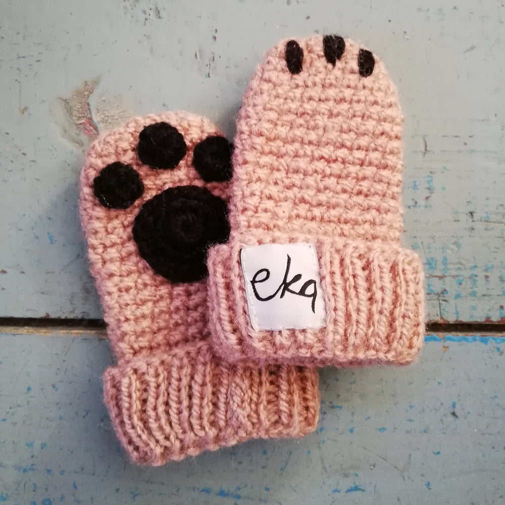 crochet paw booties