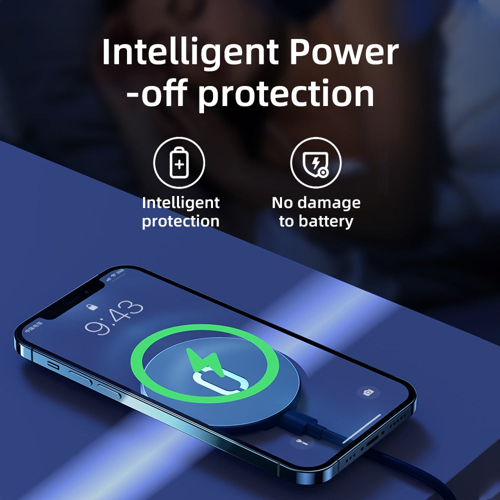 Magnetic Wireless Charging For iPhone 12 Pro Max Mini 15W Fast Charger For iPhone 11 XS X Wireless Charger For Huawei Xiaomi Qi