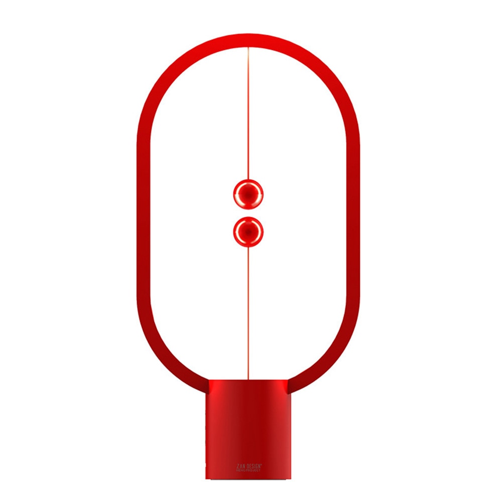 Dropship USB Rechargeable Hengpro Balance LED Table Lamp Ellipse Magnetic Mid-air Switch Eye-Care Night Light Touch Control
